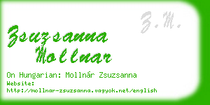 zsuzsanna mollnar business card